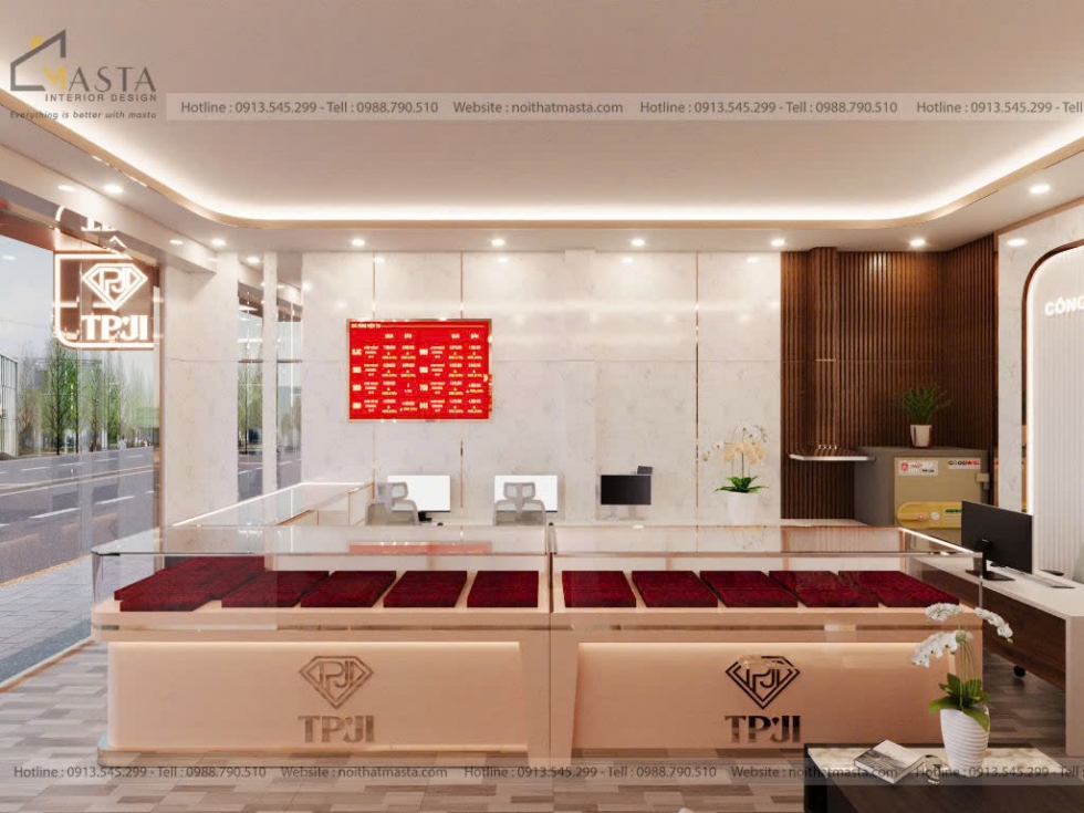 Phối cảnh 3D thiết kế trang sức Campione Jewelry, quận 3 (Option ideas 2)